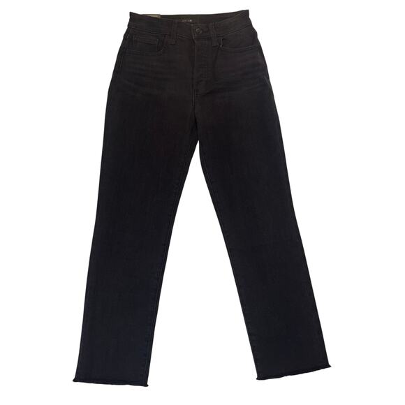 New Joe’s Black Straight Ankle Jeans (The OG) size 24  with fringe on ankle - Picture 2 of 12